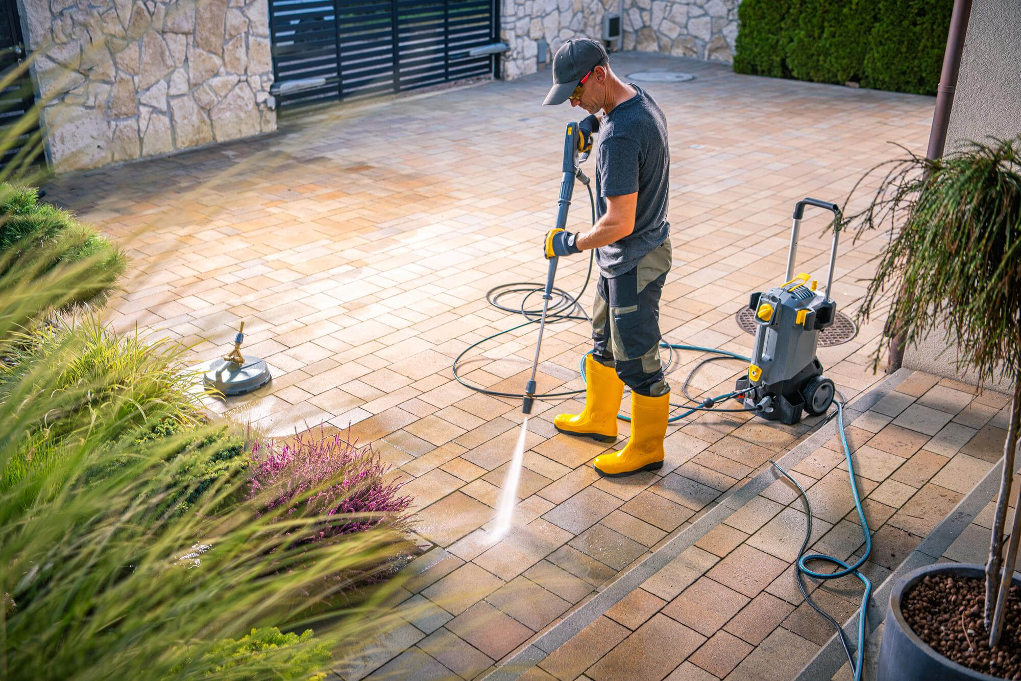 Patio Cleaning — Pressure washed back to new.